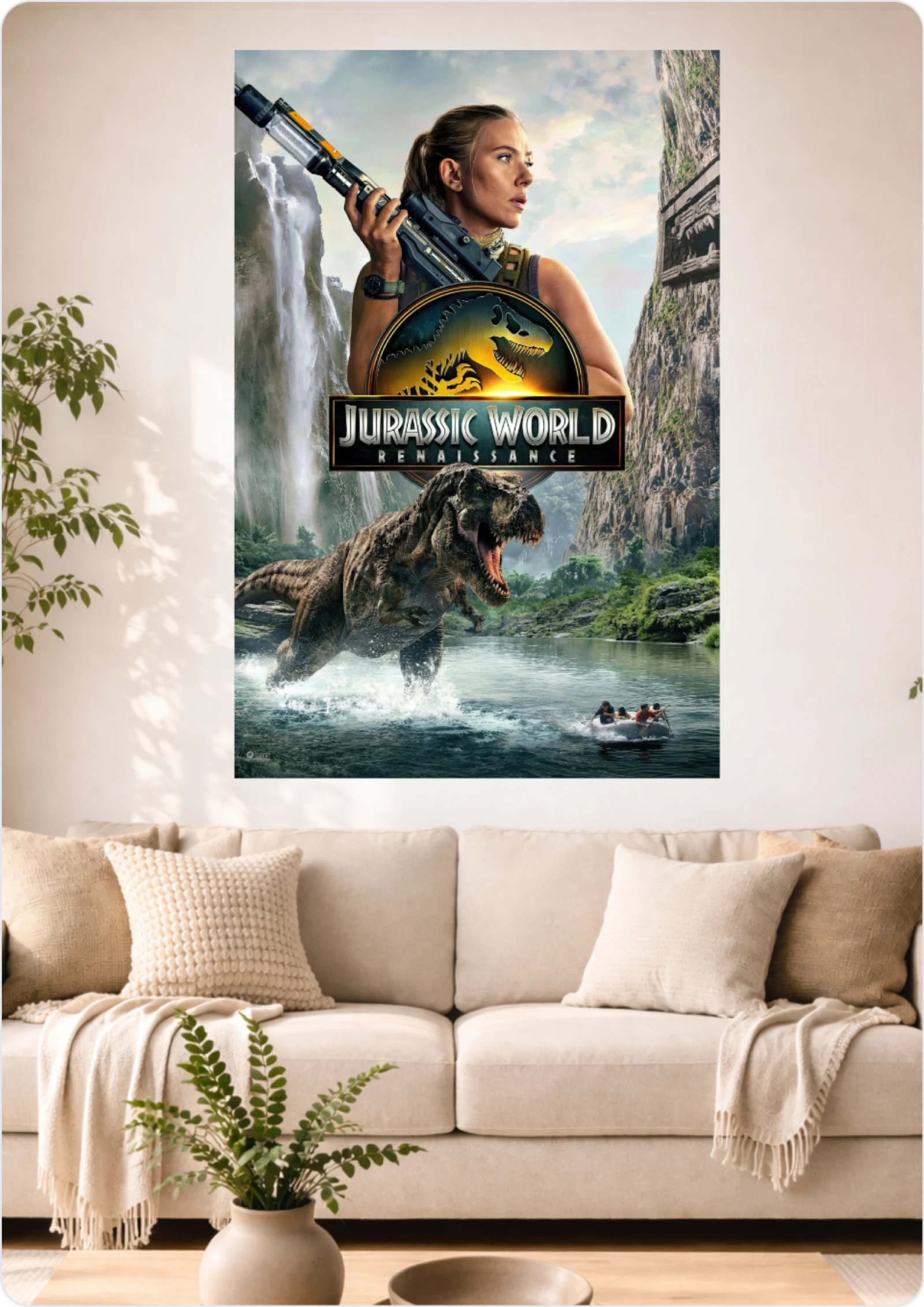 Affiche Jurassic World Renaissance – L’Ère des Dinosaures Recommence | Format A3 (29,7 x 42 cm)